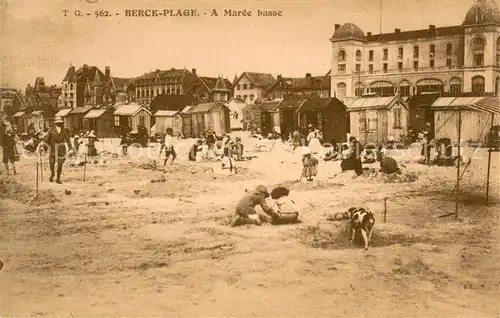 AK / Ansichtskarte Berck Plage La plage a maree basse Berck Plage