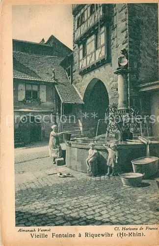 AK / Ansichtskarte Riquewihr_Haut_Rhin Fontaine  Riquewihr_Haut_Rhin