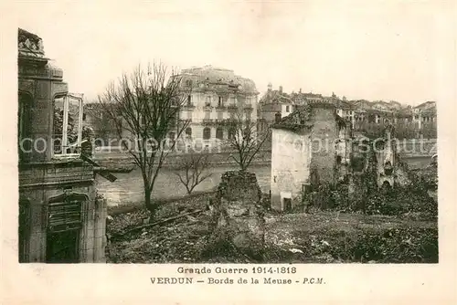 AK / Ansichtskarte VERDUN_Meuse Bords de la Meuse Ruines Grande Guerre Truemmer 1. Weltkrieg Verdun Meuse