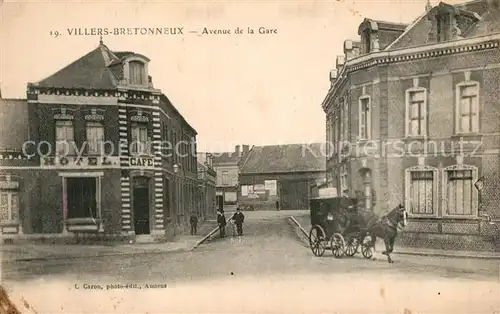 AK / Ansichtskarte Villers Bretonneux Avenue de la Gare Villers Bretonneux