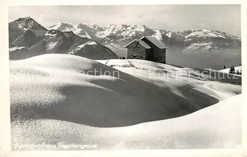 AK / Ansichtskarte Alpwegkopfhaus_Bregenzerwald Panorama 