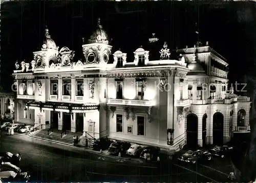 AK / Ansichtskarte Monte Carlo Casino la nuit Monte Carlo