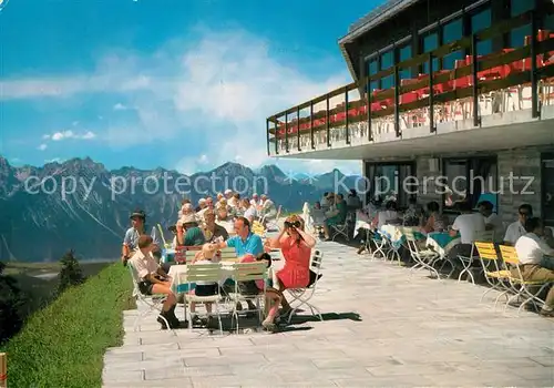 AK / Ansichtskarte Schwangau Panorama Gaststaette Tegelberg Terrasse Schwangau