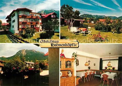 AK / Ansichtskarte Oberstdorf G?stehaus Hahnenk?pfle Oberstdorf