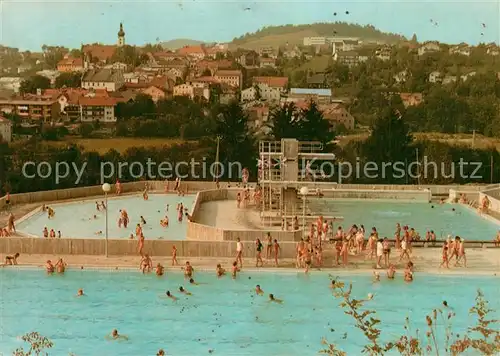 AK / Ansichtskarte Grafenau_Niederbayern Freibad Grafenau Niederbayern