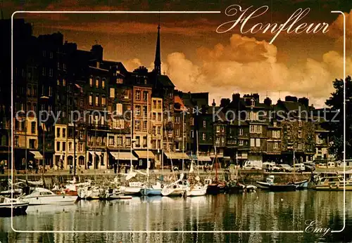 AK / Ansichtskarte Honfleur Hafenpartie Honfleur