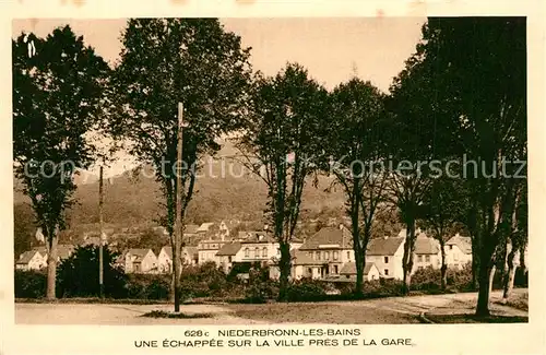 AK / Ansichtskarte Niederbronn les Bains Une Echappee sur la Ville pres de la Gare Niederbronn les Bains