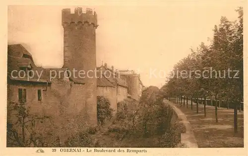 AK / Ansichtskarte Obernai_Bas_Rhin Le Boulevard des Remparts Obernai_Bas_Rhin