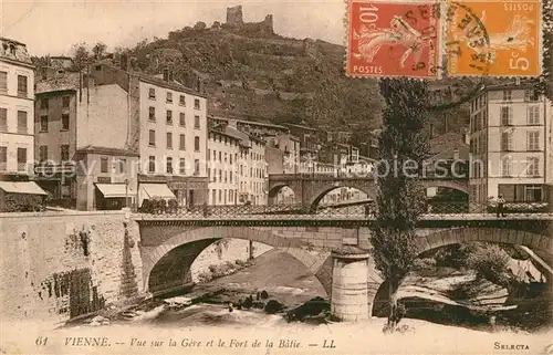 AK / Ansichtskarte Vienne_Isere Vue sur la Gere et le Fort de la Batie Vienne Isere