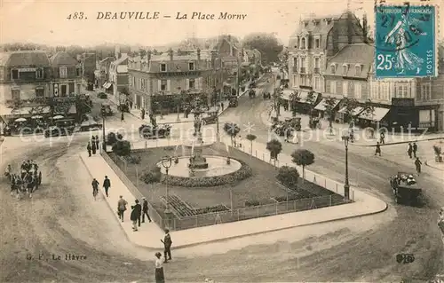 AK / Ansichtskarte Deauville Place Morny Fontaine Deauville