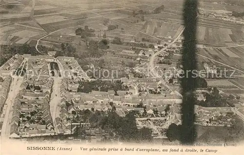 AK / Ansichtskarte Sissonne_Aisne Vue aerienne et le camp Sissonne Aisne