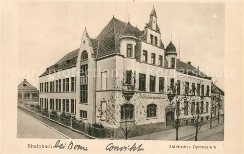 AK / Ansichtskarte Rheinbach Staedtisches Gymnasium Rheinbach