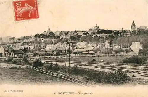 AK / Ansichtskarte Montdidier_Somme Vue generale Montdidier Somme