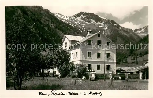 AK / Ansichtskarte Mallnitz_Kaernten Haus Theresien Heim Alpen Mallnitz Kaernten