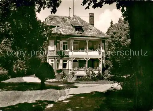 AK / Ansichtskarte Schoemberg_Schwarzwald Waldsanatorium Villa Elven Schoemberg Schwarzwald