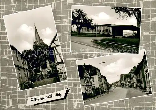 AK / Ansichtskarte Altenstadt_Hessen Teilansichten Kirche Schule Strassenpartie Innenstadt Altenstadt_Hessen