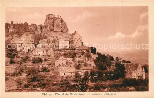 AK / Ansichtskarte Castelnaud Fayrac Chateau Feodal de Castelnaud en Sarladais Castelnaud Fayrac