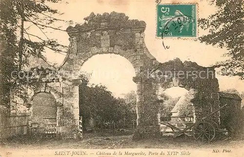 AK / Ansichtskarte Saint Jouin Chateau de la Marguerite Porte du XVII siecle Saint Jouin