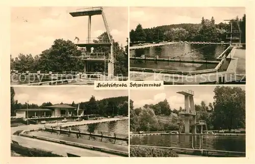 AK / Ansichtskarte Friedrichroda Schwimmbad Sprungturm Friedrichroda