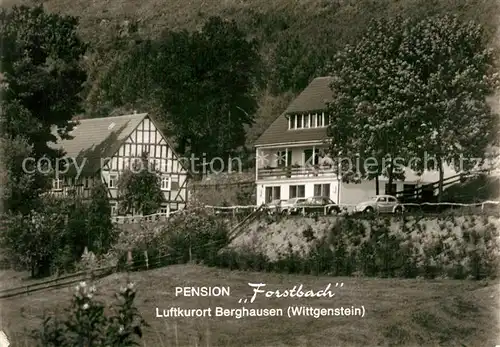 AK / Ansichtskarte Berghausen_Wittgenstein Pension Forstbach Berghausen_Wittgenstein