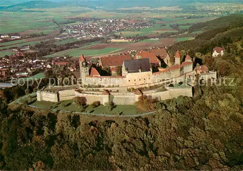 AK / Ansichtskarte Coburg Veste Fliegeraufnahme mit Kunstsammlungen  Coburg