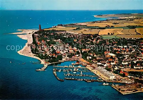 AK / Ansichtskarte Laboe Fliegeraufnahme mit Hafen Laboe