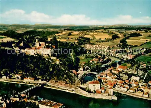 AK / Ansichtskarte Passau Fliegeraufnahme Veste Oberhaus Wasserburg Niederhaus Passau