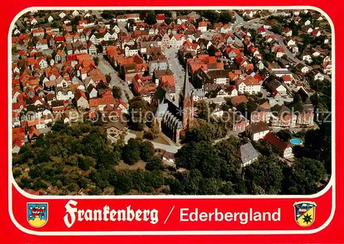 AK / Ansichtskarte Frankenberg_Eder Fliegeraufnahme Frankenberg Eder