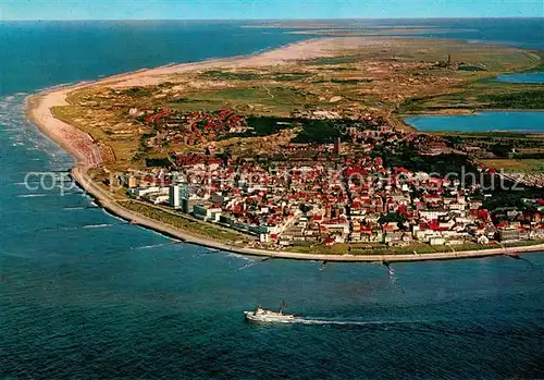 AK / Ansichtskarte Norderney_Nordseebad Fliegeraufnahme mit Strand Norderney_Nordseebad