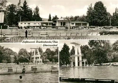 AK / Ansichtskarte Friedrichroda Schwimmbad Sprungturm Friedrichroda