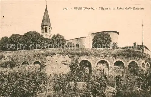 AK / Ansichtskarte Hure Eglise et ruines gallo romaines Hure