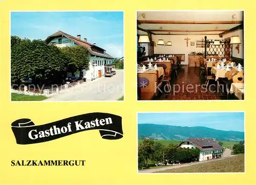 AK / Ansichtskarte Zell_Moos Gasthof Kasten Gaststube Panorama Zell_Moos