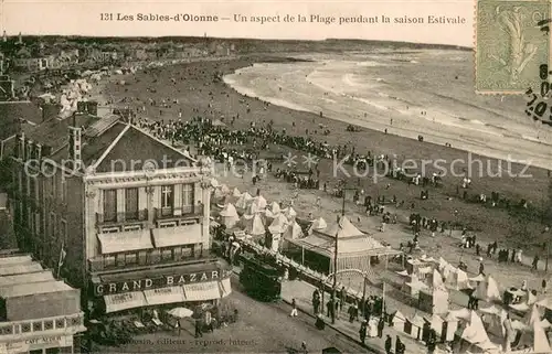 AK / Ansichtskarte Les_Sables d_Olonne Aspect de la plage pendant la saison estivale Les_Sables d_Olonne