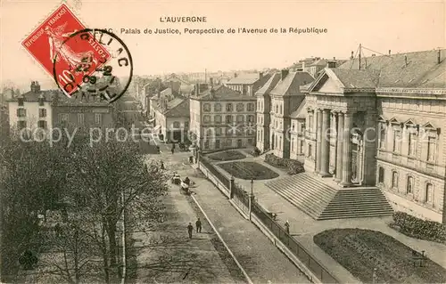 AK / Ansichtskarte Aurillac Palais de Justice Avenue de la Republique Aurillac