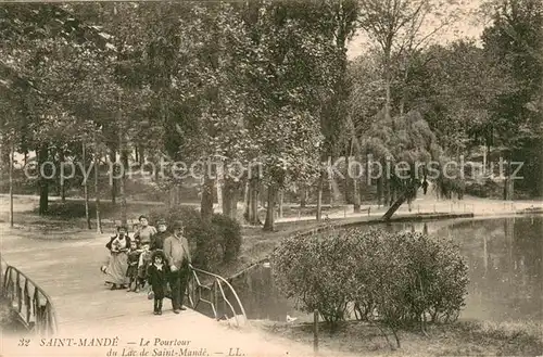 AK / Ansichtskarte Saint Mande_Val de Marne Le Pourtour du Lac de Saint Mande Saint Mande Val de Marne