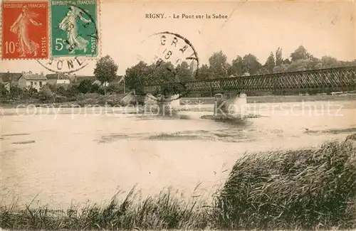 AK / Ansichtskarte Rigny_Haute Saone Le Pont sur la Saone Rigny Haute Saone