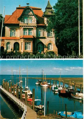 AK / Ansichtskarte Altenbruch Nordsee Heilbad Buchhandlung Roeper Hafenpartie Altenbruch