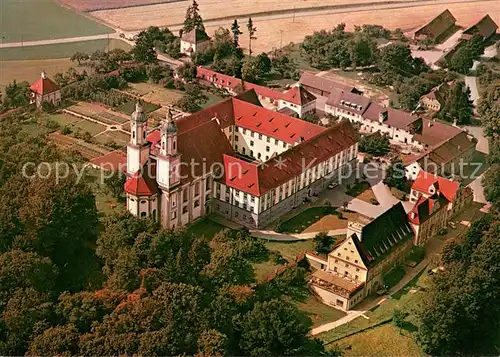 AK / Ansichtskarte Holzen_Schwaben Kloster Holzen Fliegeraufnahme Holzen Schwaben