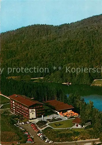 AK / Ansichtskarte Thurmansbang Ferienhotel Dreiburgensee Fliegeraufnahme Thurmansbang