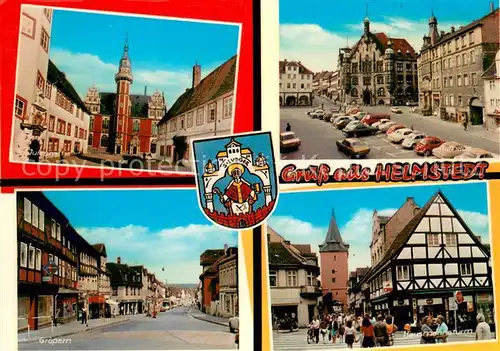 AK / Ansichtskarte Helmstedt Juleum Groepern Stadtplatz Hausmannsturm Helmstedt