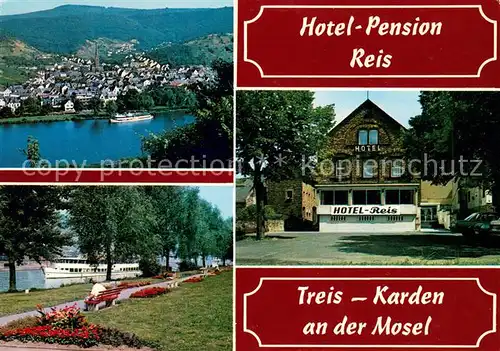 AK / Ansichtskarte Treis Karden Panorama Hotel Reis Treis Karden