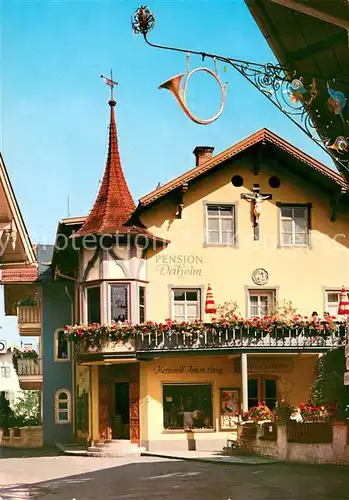 AK / Ansichtskarte Oberammergau Pension Daheim Oberammergau