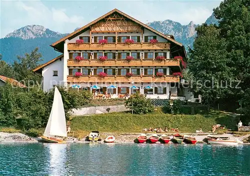 AK / Ansichtskarte Waltenhofen_Schwangau Gasthof am See Waltenhofen Schwangau