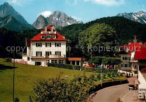 AK / Ansichtskarte Hohenschwangau Hotel Lisl und Jaegerhaus Hohenschwangau