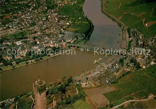 AK / Ansichtskarte Bernkastel Kues Fliegeraufnahme Moselpartie Bernkastel Kues