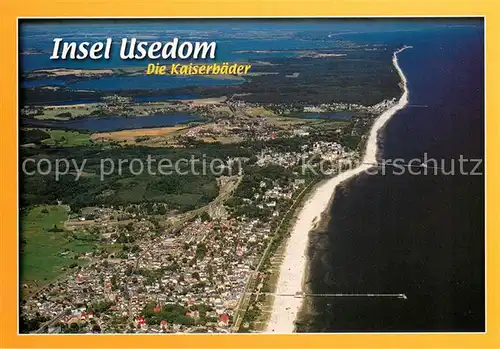 AK / Ansichtskarte Usedom Die Kaiserbaeder Fliegeraufnahme Usedom