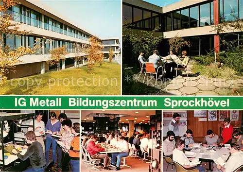 AK / Ansichtskarte Sprockhoevel Bildungszentrum der IG Metall Details Sprockhoevel