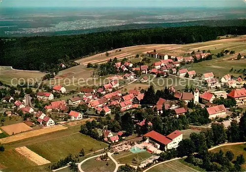 AK / Ansichtskarte Dobel_Schwarzwald Hoehenluftkurort Fliegeraufnahme Dobel Schwarzwald