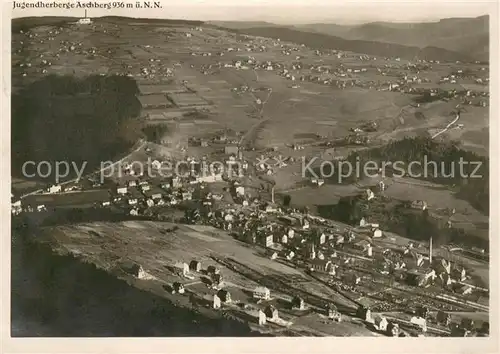 AK / Ansichtskarte Georgenthal_Klingenthal am Aschberg Fliegeraufnahme Georgenthal Klingenthal