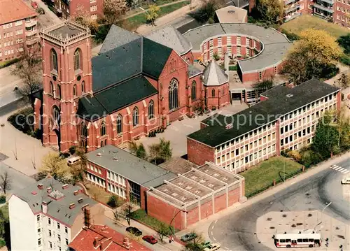 AK / Ansichtskarte Barmbek Pfarrkirche St. Sophien Dominikanerkloster S. S. Johannis Katholische Schule Fliegeraufnahme Barmbek